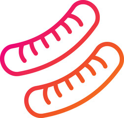 Sausage Vector Icon Design Illustration