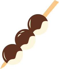 Japanese Dessert Illustration Vector