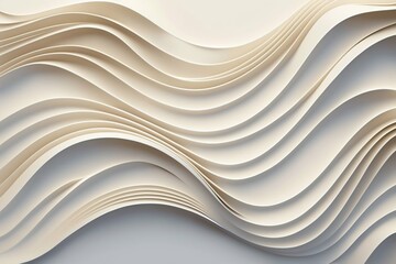 Abstract smooth wave lines background. Generative AI