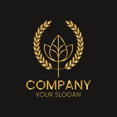 Free vector luxury logo design for branding.