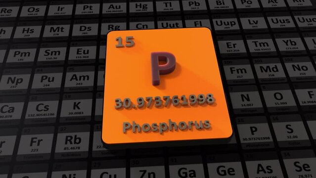Phosphorus Periodic Table 3D Animation
