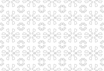 vector black and white linear ornament for ceramic tiles