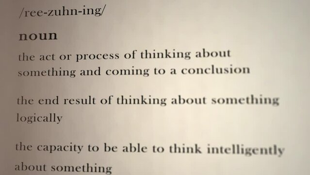 Reasoning Definition