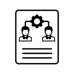 Result sheet vector icon easily modify

