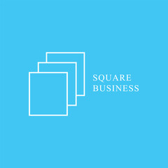 Free vector minimal square logo concept