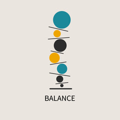 Balance symbol. Harmony sign. Logo stability - 572256534
