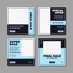 modern social media post template