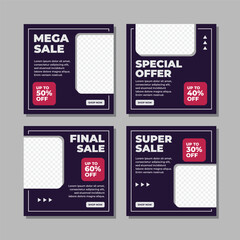 modern social media post template