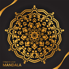 Luxury Gorgios Ornamental Mandala Pattern. Henna Tattoo Mandala.