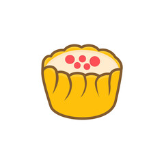 dimsum illustration icon isolated white background