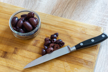 Sliced Kalamata olives
