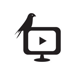 TV Television broadcast channel logo design