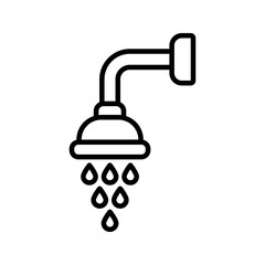 Shower icon. sign for mobile concept and web design. vector illustration
