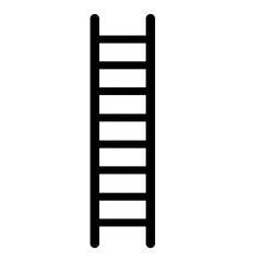 Ladder icon isolated on white background