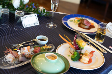 結婚式　食事