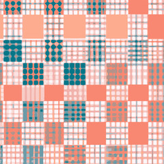 Colorful Check Pattern Vector Background Style.