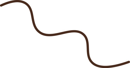 Hand drawn decorative line flat icon