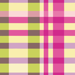 Colorful Check Pattern With Small Irregularities Vector Background Style.