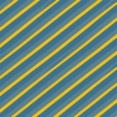 Blue Yellow Pattern With Diagonal Lines And Small Breakouts Vector Background Style.