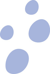 Abstract hand drawn colorful spot flat icon