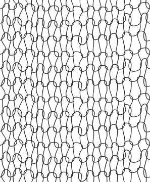 Vector seamless abstract stockinette pattern. Knitting purl loops handmade