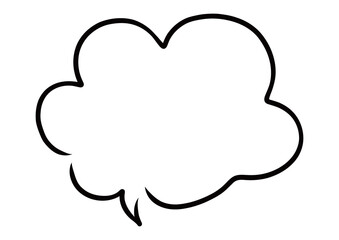 ペンの手描き吹き出し