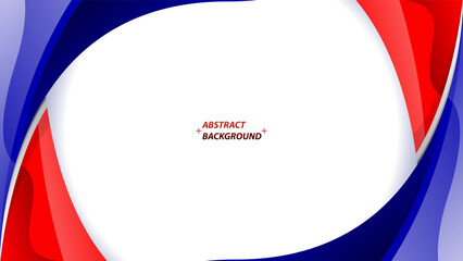 Abstract red blue white background