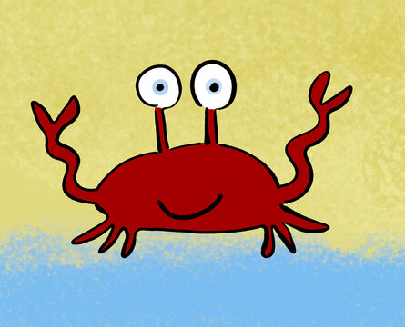 Crabe &agrave; la plage