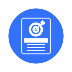 Target sheet vector icon easily modify

