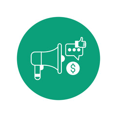 Announcement vector icon easily modify


