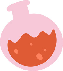 Hand drawn abstract doodle potion flat icon