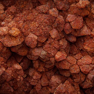 bauxite rock texture - shapes and dust - seamless, tileable - 6K