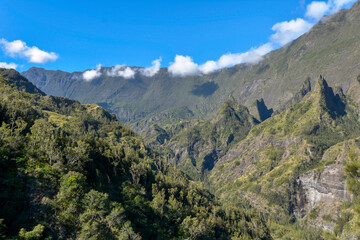 Naklejka premium Paysage montagneux de l'île de la Réunion