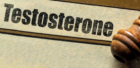 Testosterone, Health Concept words the chapter heading title at the start of page  NewYou, Goal,...