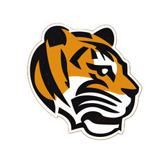 Tiger Logo Icon design. isolated beautiful artwork illustration icons