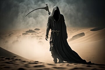 Grim Reaper in the Desert, Generative ai