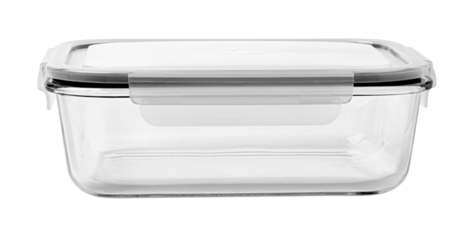 Glass food container