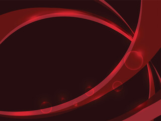 Abstract Modern Red Wave Line Background. Technology Banner. Geometric. Wallpaper. Vector Illustration