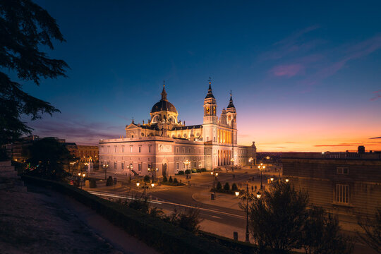 Majestic cathedral in evening time
