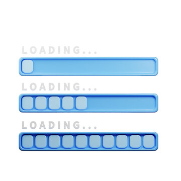 3d render icon loading icon with 3d render style