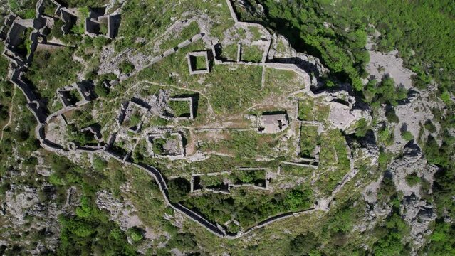 Old Stone Fortress Haj Neha Montenegro. Built in the XV-XVI Centuries. The Fortress Stands at an Altitude of 230 m Above Sea Level.