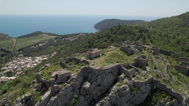 Old Stone Fortress Haj Neha Montenegro. Built in the XV-XVI Centuries. The Fortress Stands at an Altitude of 230 m Above Sea Level.