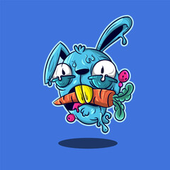 Bunny Monster Cartoon