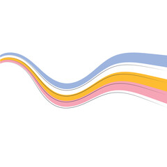 Rainbow wave of sound, songs, melody, music