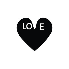 Love icon symbol. Hearth, wedding, valentine icon vector illustration