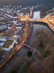 early morning in the city 