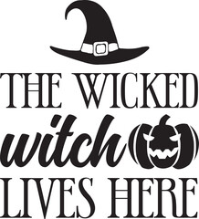the wicked witch lives here svg