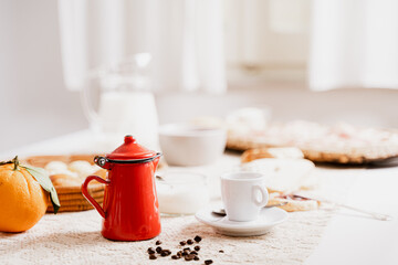 italian, Sardinian Breakfast.
Colazione Sarda e Italiana