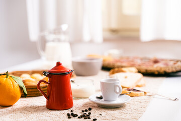 italian, Sardinian Breakfast.
Colazione Sarda e Italiana