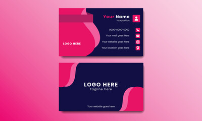 Futuristic Modern Business Card Creative and Clean Business Card Template.Vector illustration name card template layout in rectangle size layout corporate identity.